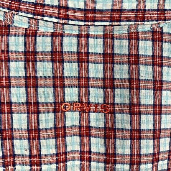Orvis Men's Plaid Long Sleeve Button Down Shirt Size XL - Picture 7 of 11
